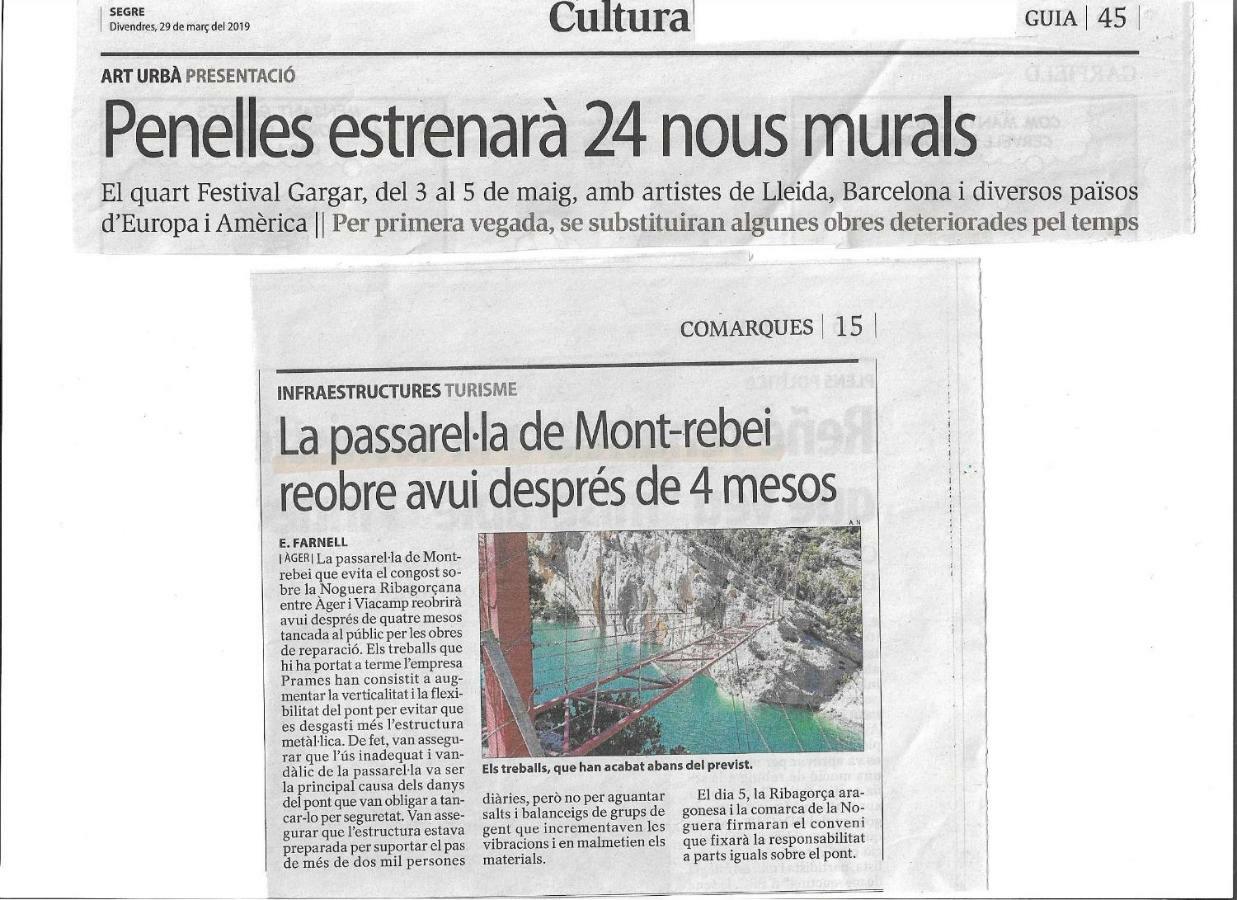 Penzion Cal Manyo Puigvert de Lérida Exteriér fotografie